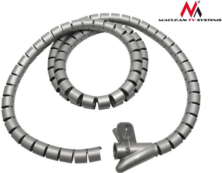 Organizer Maclean Spirala na przewody Srebrny 1 sztuka (MCTV-676S)
