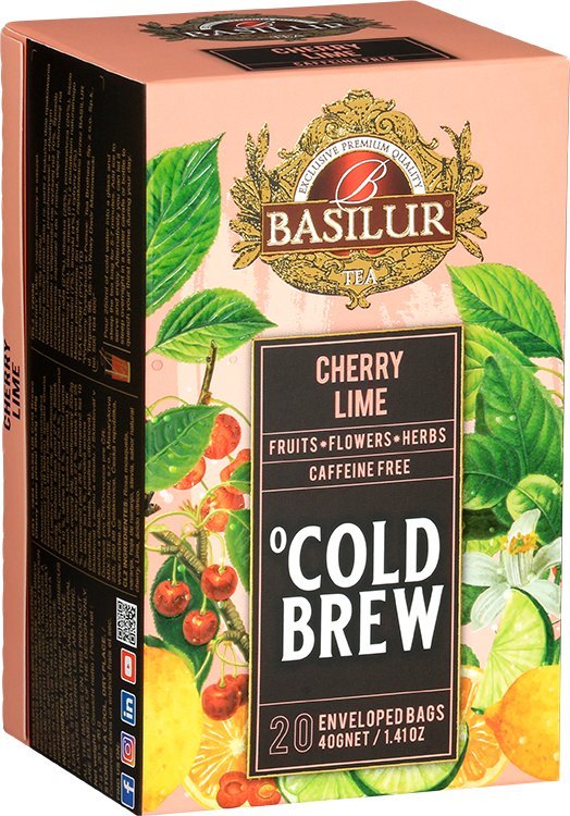 Basilur Herbata owocowa WIŚNIA LIMONKA Cold Brew 20 szt.