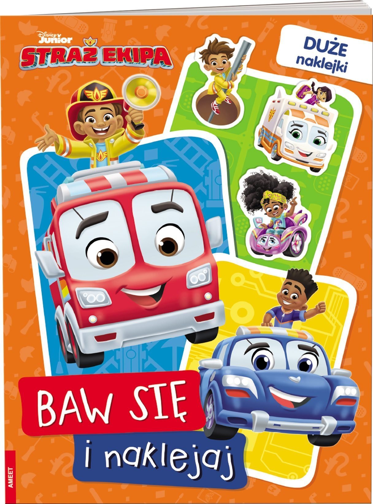 Ameet Książeczka Disney. Straż ekipa. Baw się i naklejaj. STB-9106