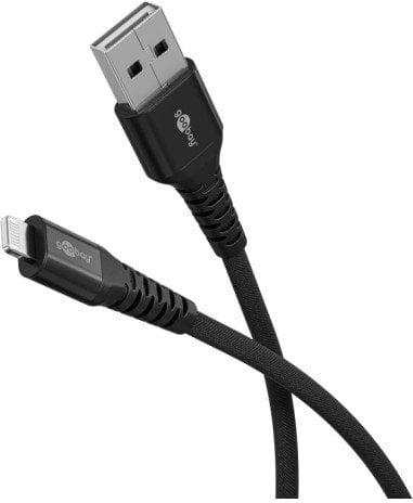 Kabel USB Goobay Lightning - USB-A 2 m Czarny (74504)