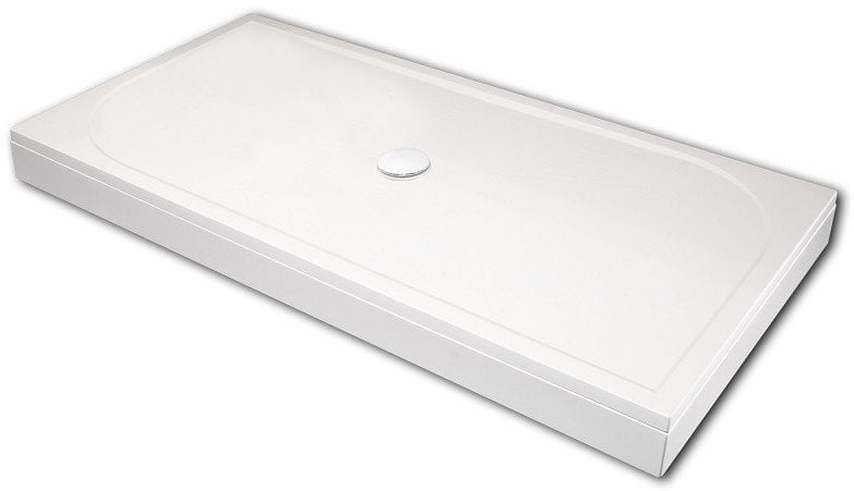SET LARGO KV90 shower tray, panel white