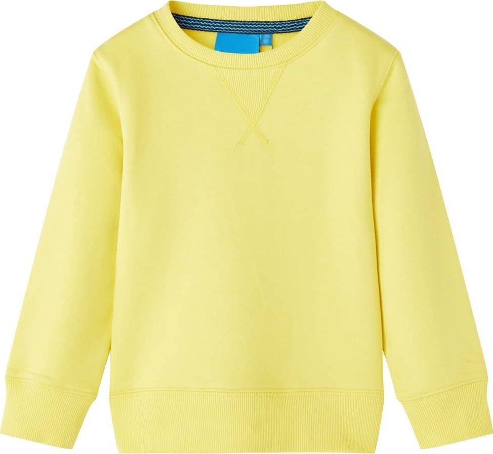 vidaXL Bluza dziecięca, jasnożółta, 140
