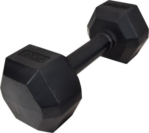 Kawmet ‎‎Hantel Hex żeliwny 1 x 10 kg