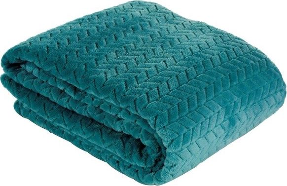 Eurofirany Narzuta Miękki Flanelowy Cindy C. Turkus 200x220