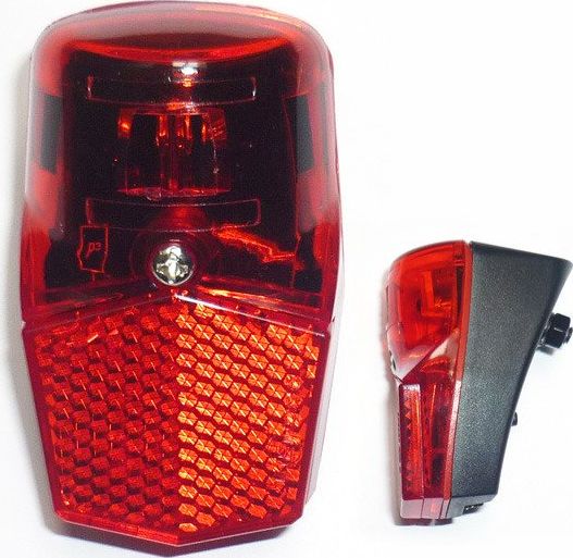 2K Lampa tylna XC-114D Led 6V-0,6W na błotnik do prądnicy z odblaskiem