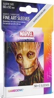 Gamegenic Gamegenic: Marvel Champions Fine Art Sleeves (66 mm x 92 mm) Groot 50+1 szt.