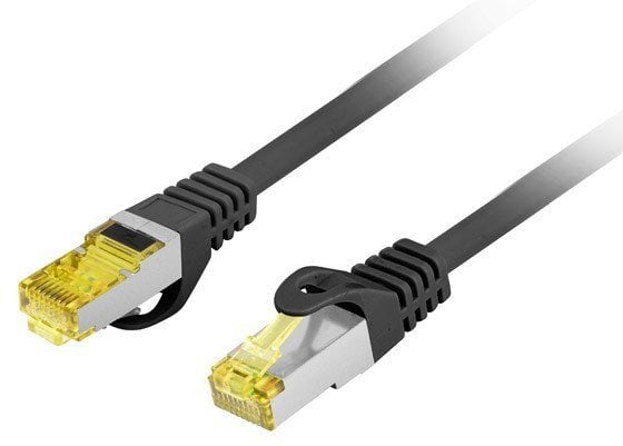 PATCHCORD KAT.6A S/FTP LSZH CU 15M CZARNY FLUKE PASSED LANBERG