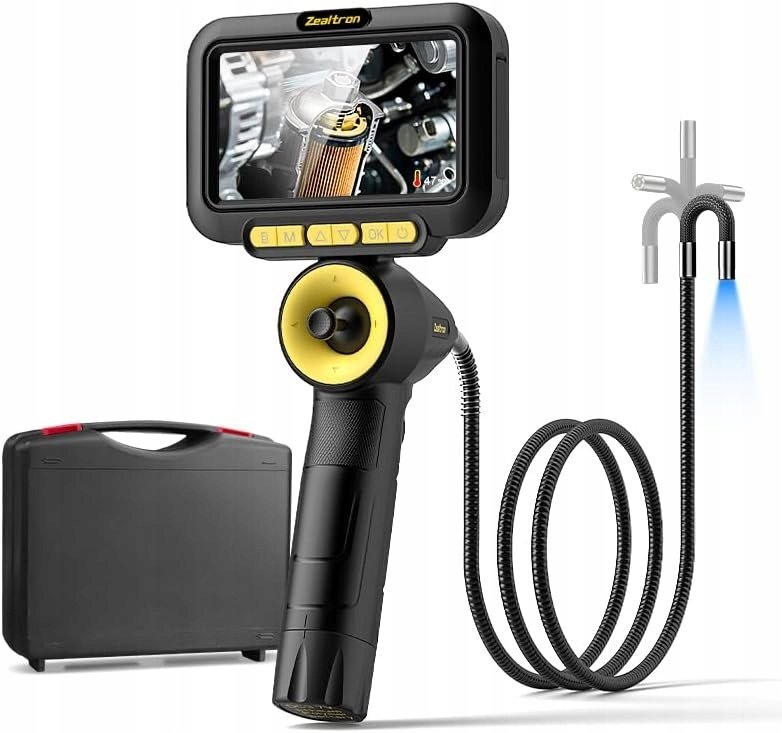 Zealtron T37 Kamera endoskopowa 6,2mm IPS 5" wąż 1,5m