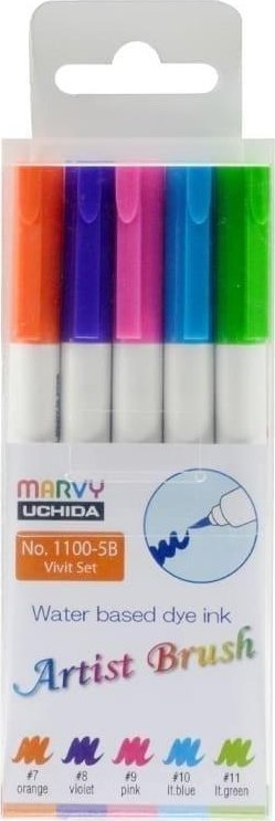 Flamastry Artist Brush Vivid 5 kolorów