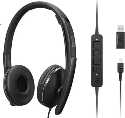 Słuchawki Lenovo Lenovo Wired ANC Headset Gen 2 (UC)
