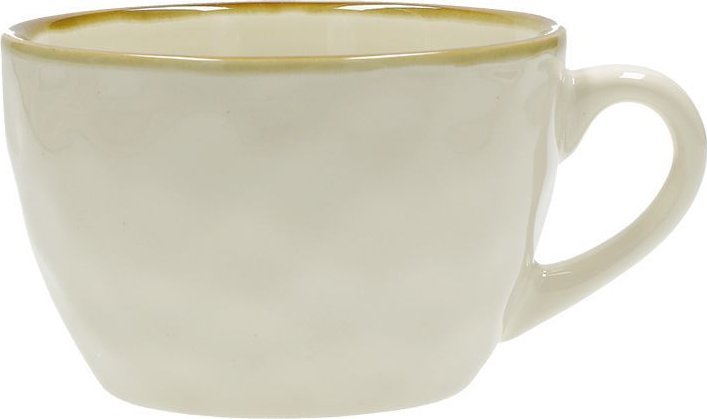 NPC Polska Rose&Tulipani Zestaw 4 kubków śniadaniowych z uchwytem z kamionki 420 ml kość słoniowa