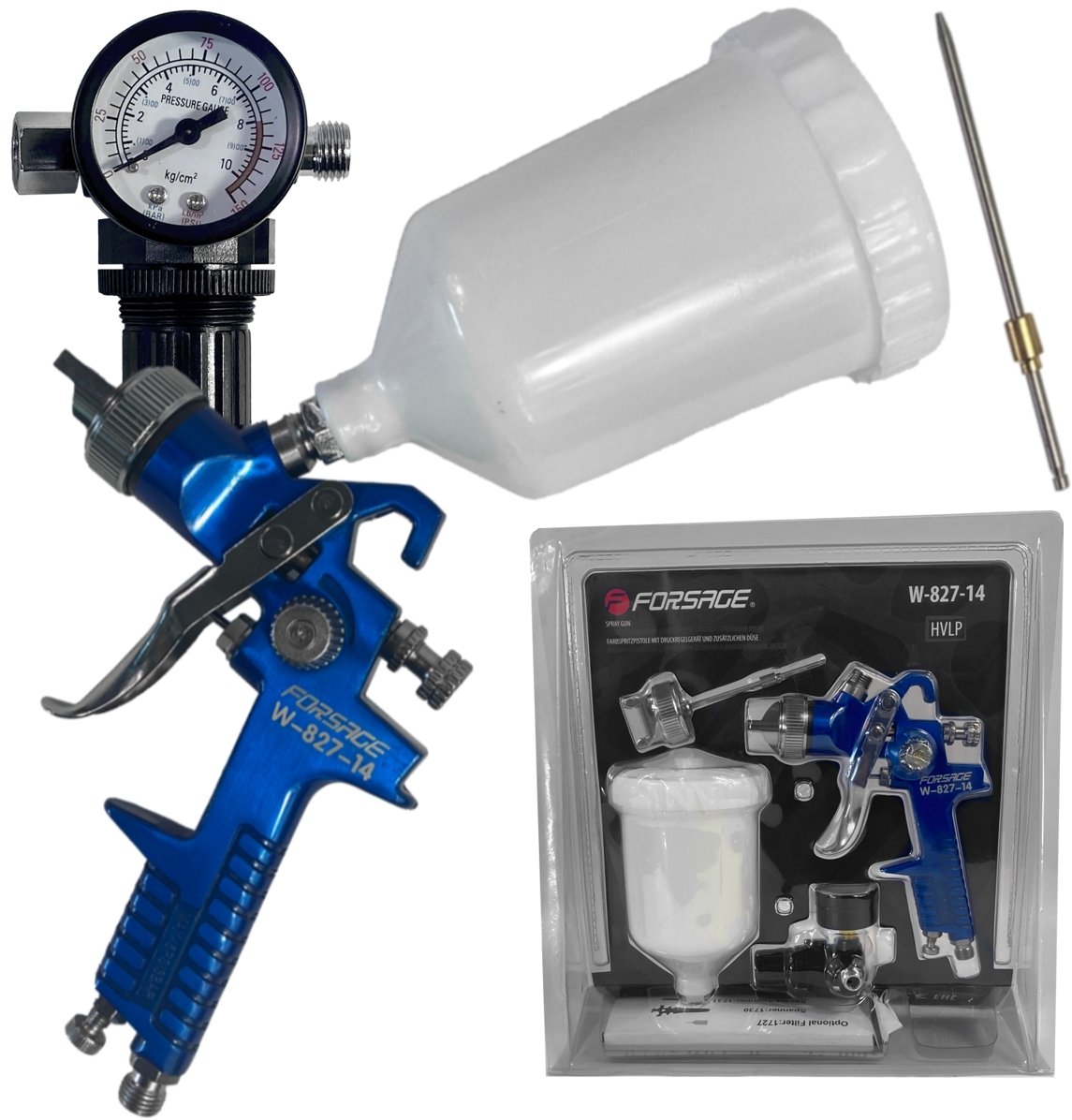 Pistolet lakierniczy do malowania 1/4" zbiornik