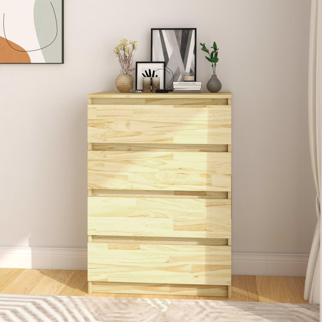 vidaXL Komoda, 60x36x84 cm, lite drewno sosnowe