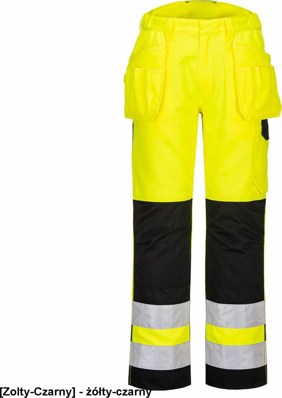 Portwest PW242 - Spodnie ostrzegawcze PW2 - żółty-czarny 42