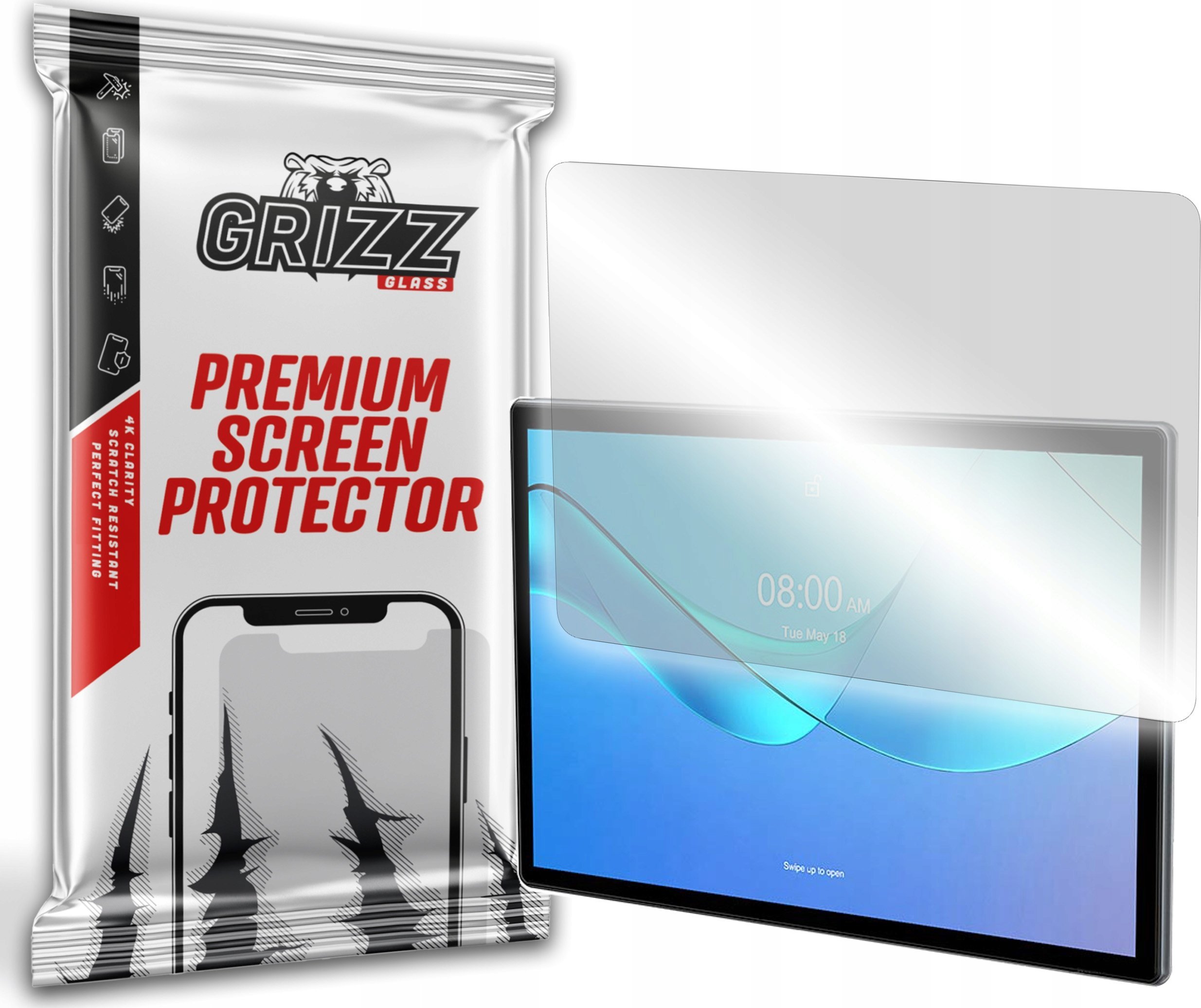 GrizzGlass Szkło hybrydowe GrizzGlass HybridGlass do Ulefone Tab A7