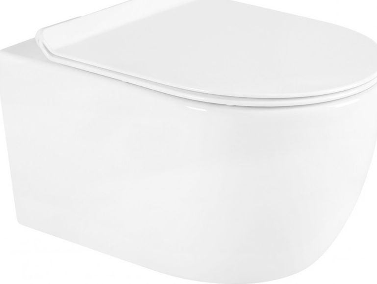 Miska WC Mexen Mexen Carmen miska wc Rimless z deską wolnoopadającą slim, duroplast, biała - 30880100