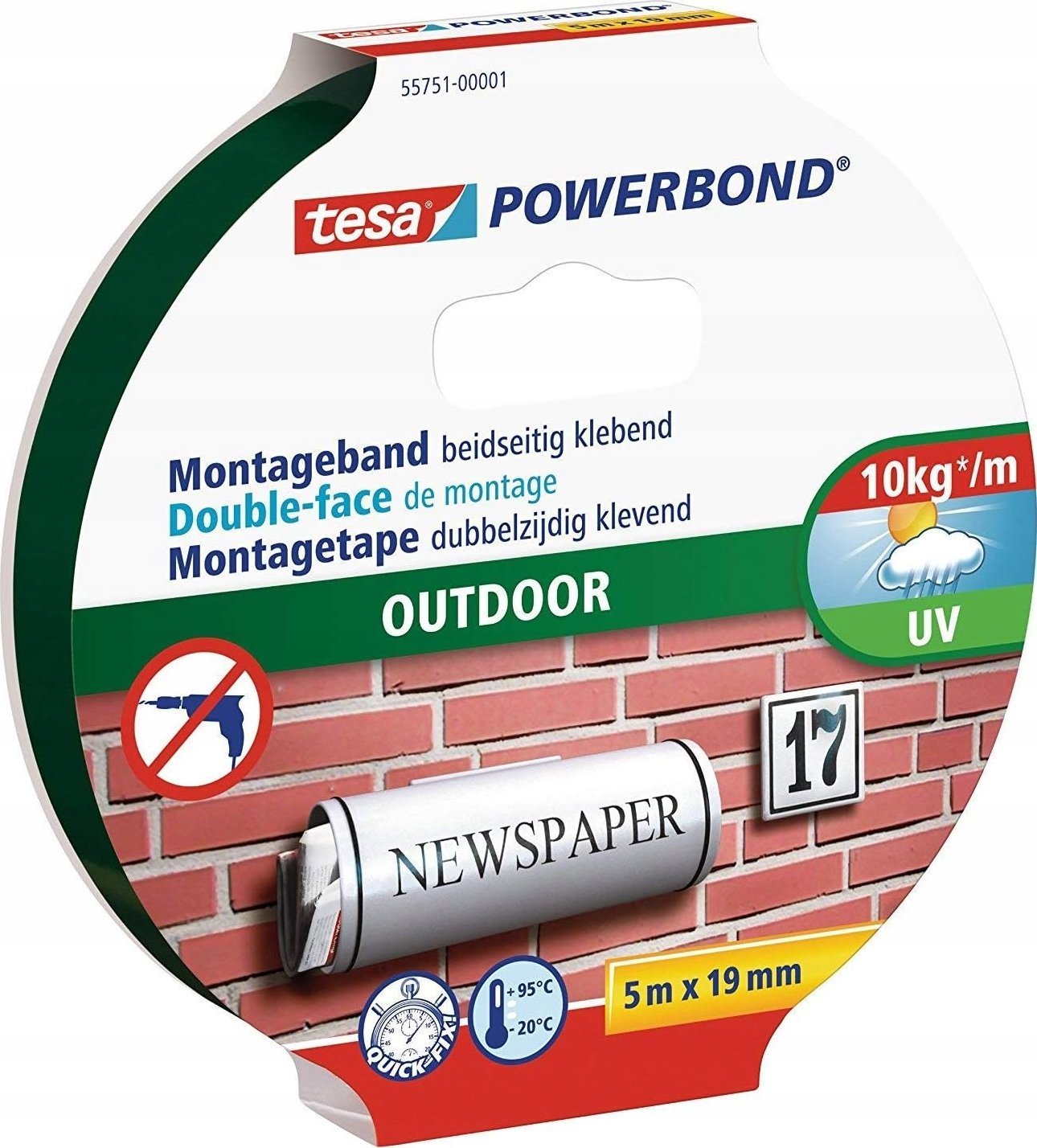 Tesa TESA Powerbond 5 m Taśma montażowa 55751-00001-03