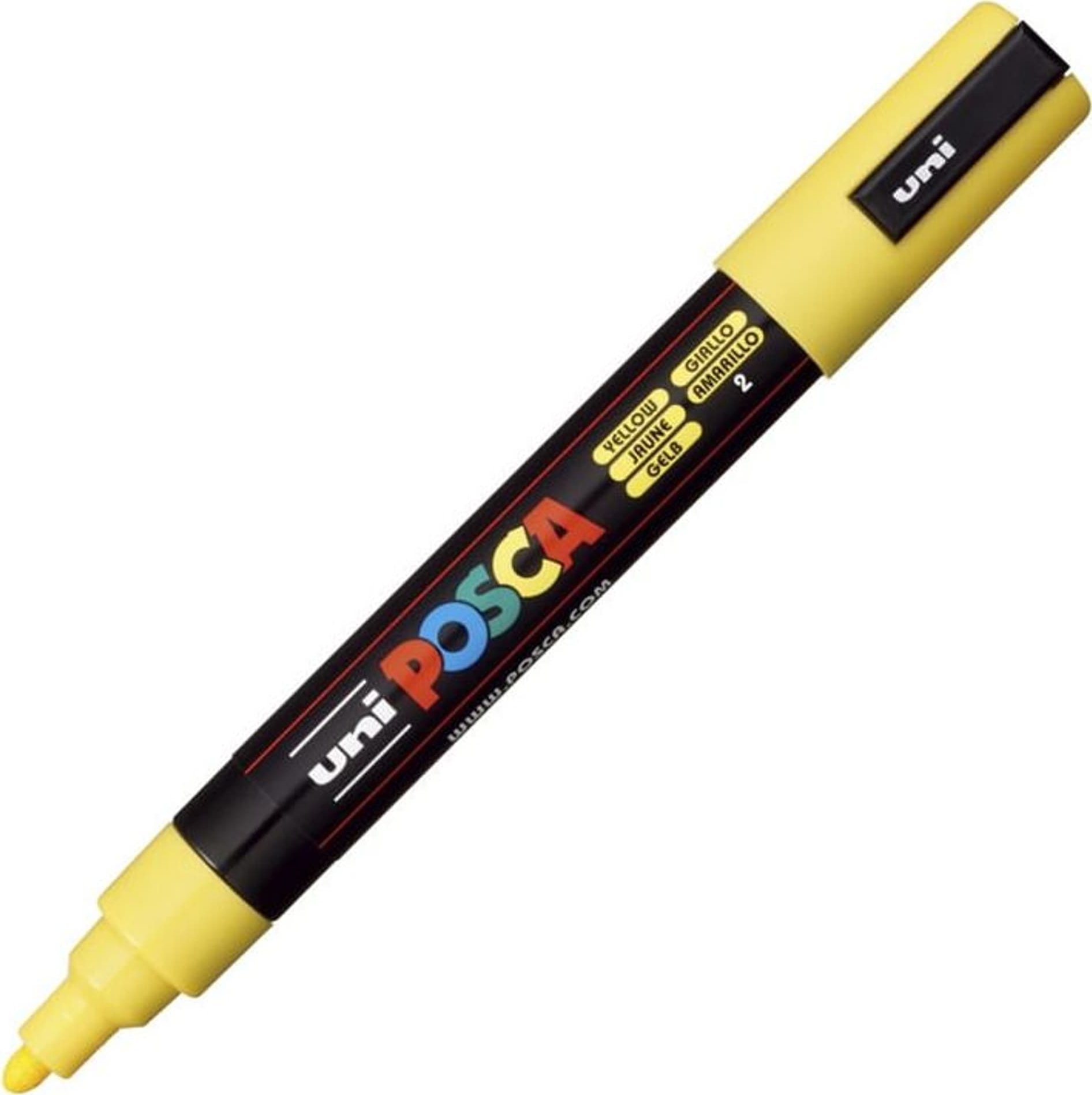 Uni Marker Do Każdej Powierzchni UNI POSCA PC-5M ŻÓŁTY