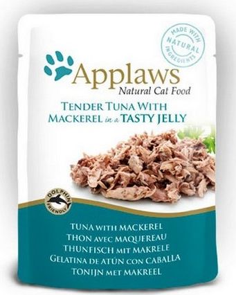 Applaws Saszetka dla kota tuńczyk z makrelą w galaretce 70g (MS_8892)