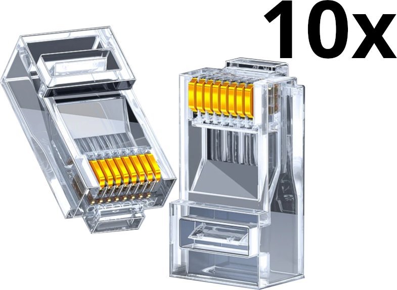 Adapter AV Blow 93-385# Wtyk telefoniczny 8p8c (rj45) 10szt