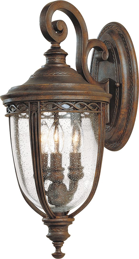 Kinkiet Elstead Kinkiet na elewację brązowy Elstead English Bridle FE-EB2-M-BRB