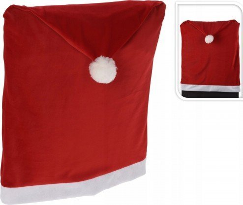 Koopman Pokrowiec na krzesło świąteczny czerwony 75 cm