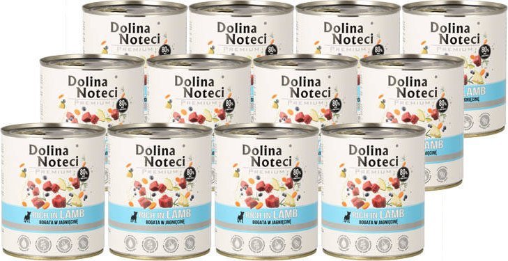 Dolina Noteci Premium z jagnięciną 12x800g