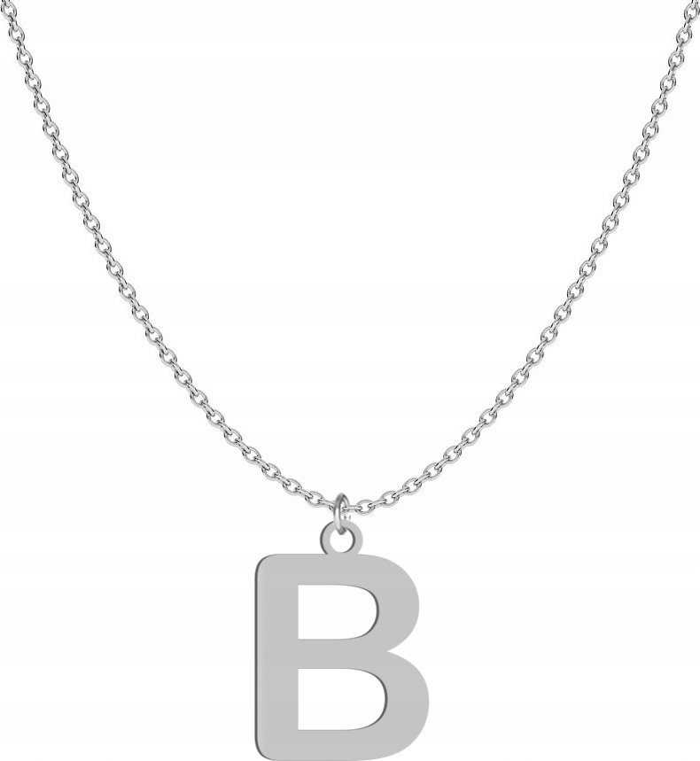Radziszewska Jewellery Srebrny naszyjnik LITERA B DEDYKACJA GRATIS
