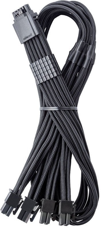 CableMod C-Series Pro ModMesh 12V-2x6-Kabel, Sleeved, 16-Pin zu 4x 8-Pin, fr Corsair Type 4 und 3 PSUs - schwarz, 60cm