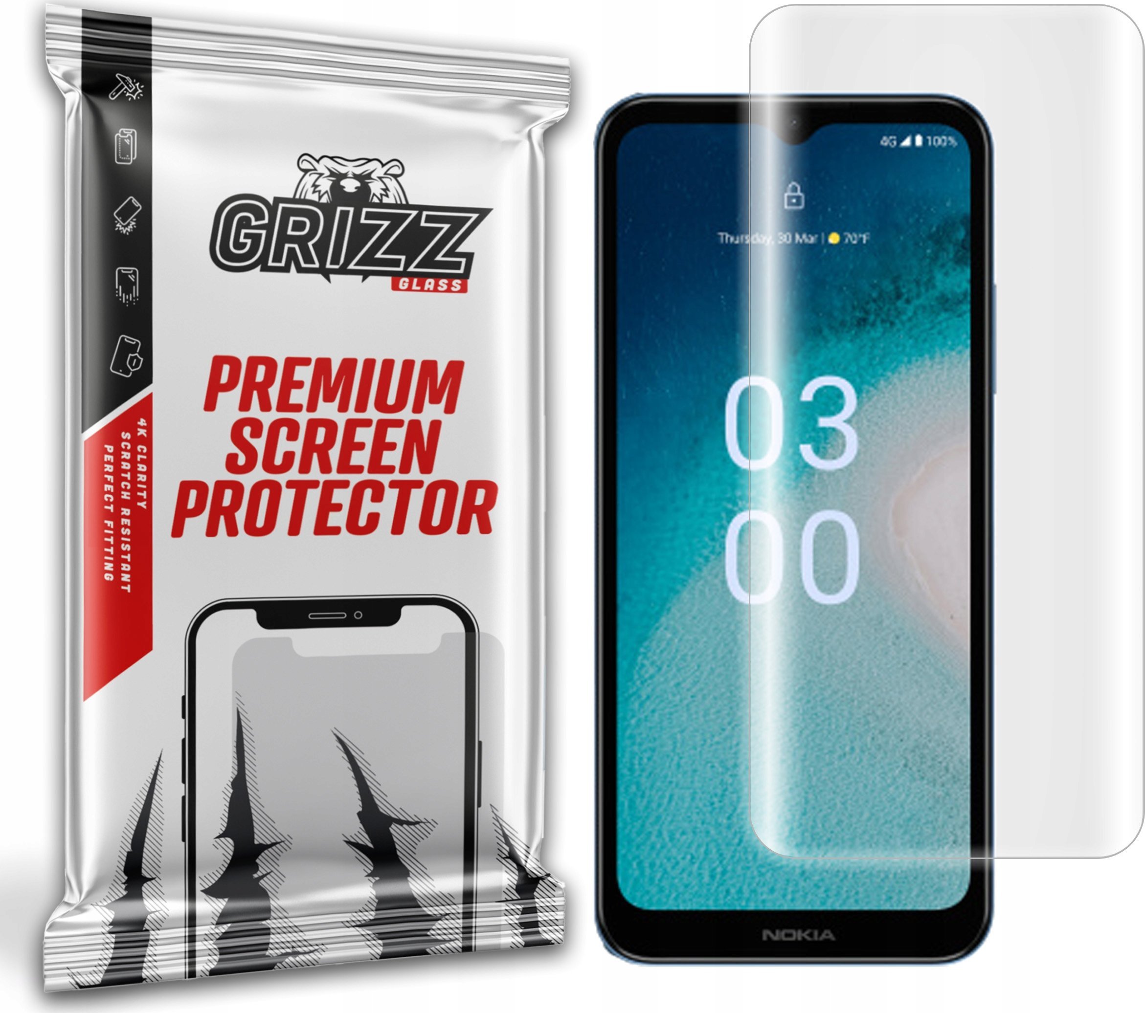 GrizzGlass Folia hydrożelowa GrizzGlass Hydrofilm do Nokia C300
