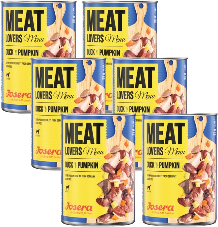 JOSERA Meatlovers Menu Kaczka z dynią 6x800g
