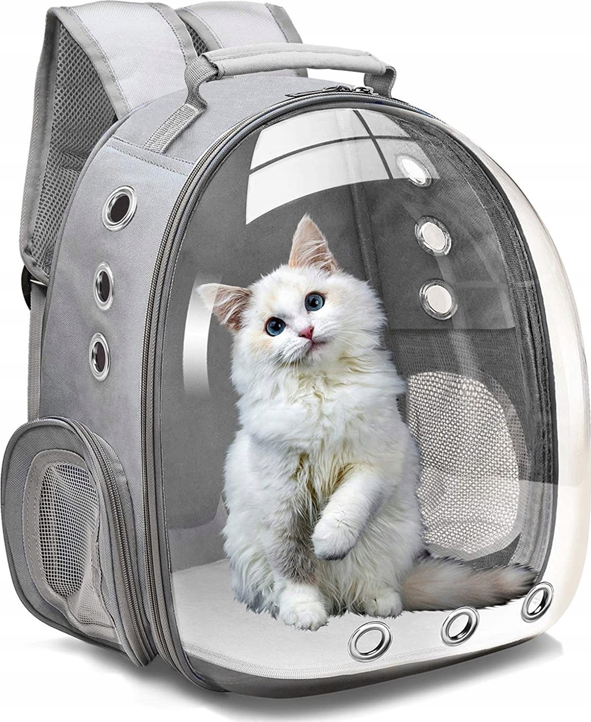 Korbi TRANSPORTER PLECAK TORBA DLA KOTA PSA KRÓLIKA WODOODPORNY PRZEZROCZYSTY GR