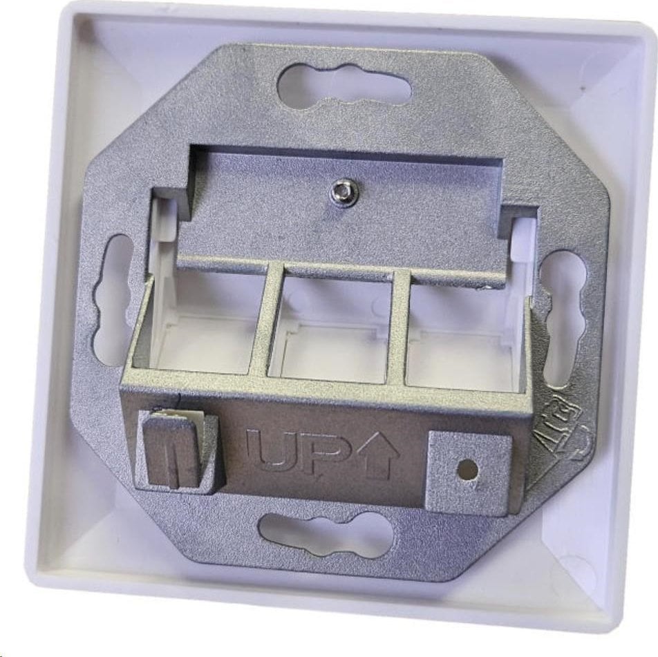 Zásuvka neosazená universální 3 port - 80x80