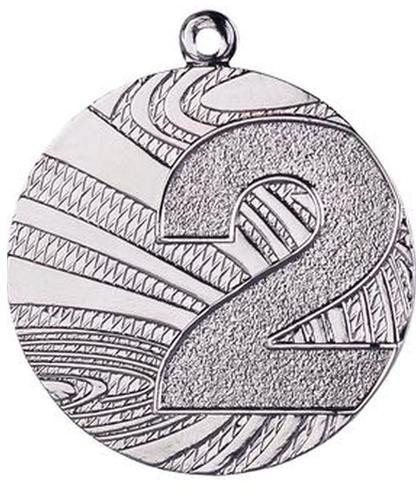 Victoria Sport Medal srebrny stalowy - Szachy z grawerowaniem na laminacie