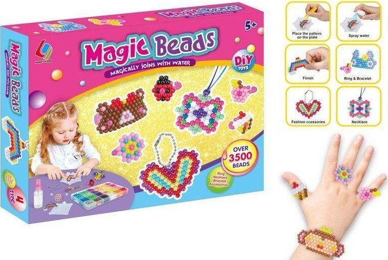 Koraliki Wodne Zestaw Do Tworzenia Biżuterii Breloczków Akcesoria 3500 Koralików