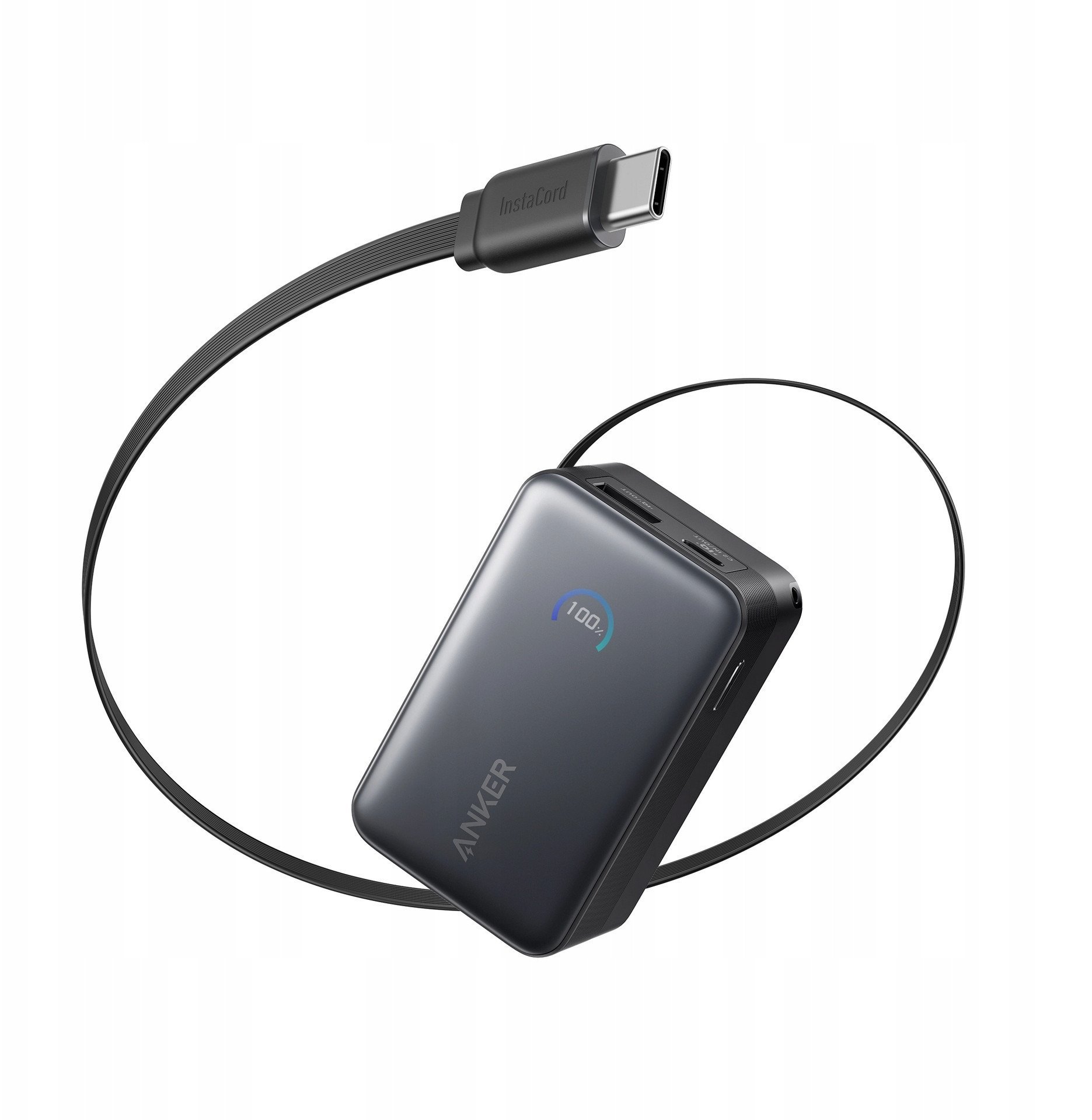 Anker Nano Power Bank (10K, 45W, Built-In Retractable USB-C Cable)