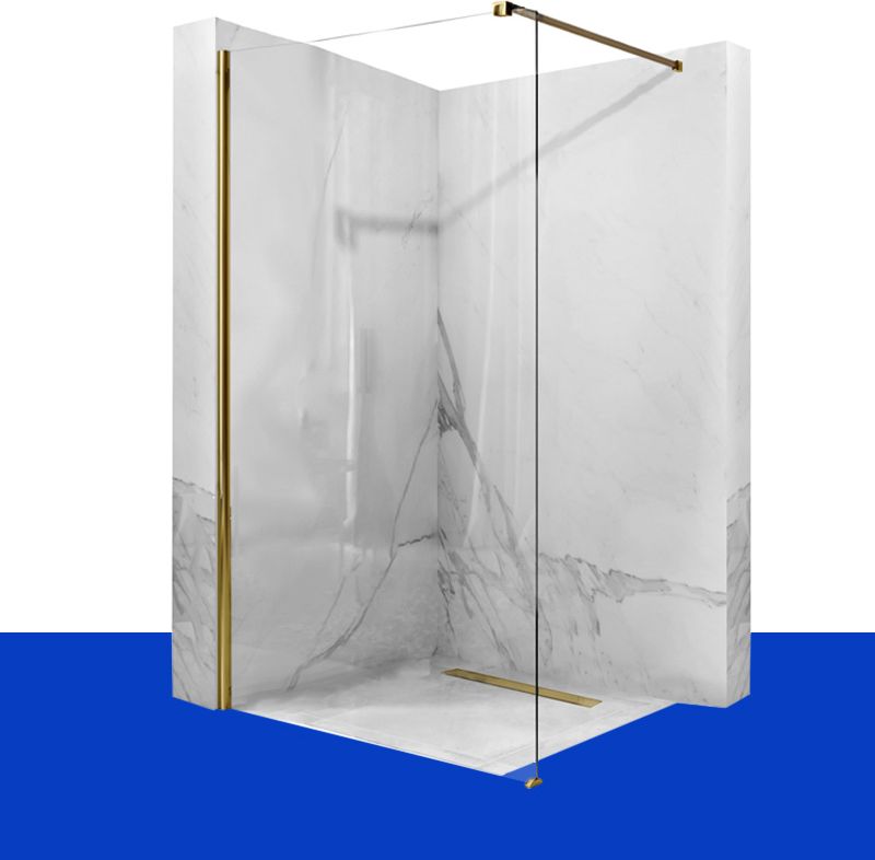 Rea Ścianka Prysznicowa Walk-In Aero Złota 110