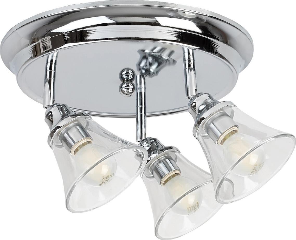 Lampa sufitowa Rabalux Okrągła lampa sufitowa Antoine z regulacją przezroczysta chrom