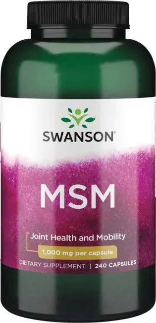 Swanson Swanson - MSM, 1000mg, 240 kapsułek