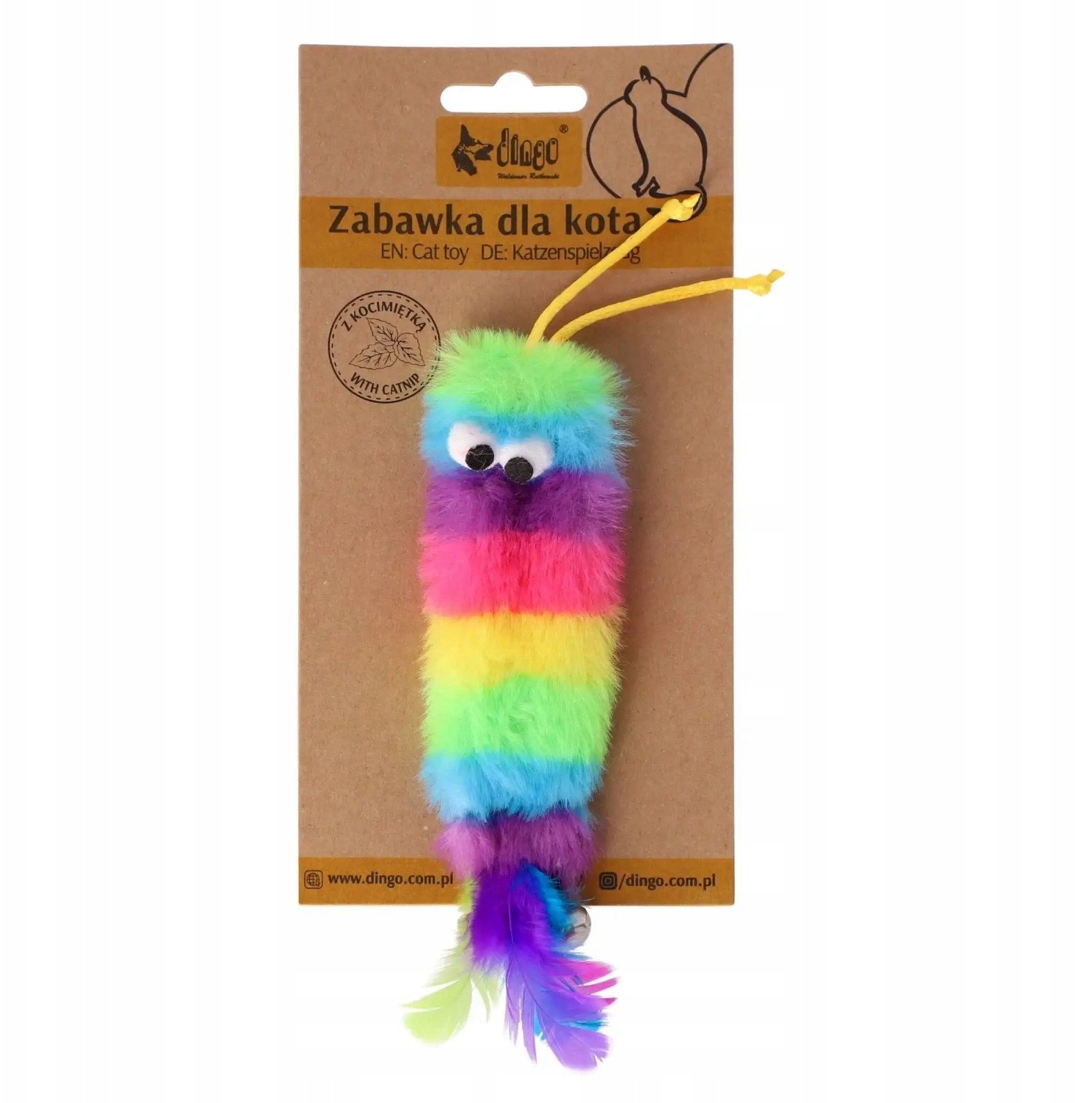 DINGO ZABAWKA DLA KOTA ROBAK WORM 15cm