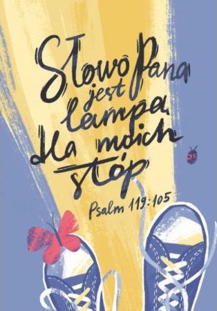 Szaron Pocztówka z kolorowanką - Słowo Pana jest lampą