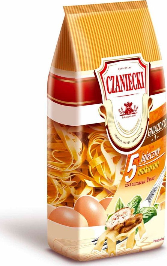 Czaniecki Makaron Czaniecki 5-jajeczny Gniazdko nr1 500g