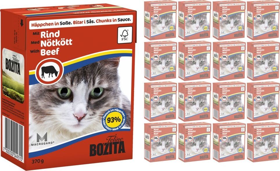 Bozita BOZITA Cat Wołowina W Sosie 16 x 370g