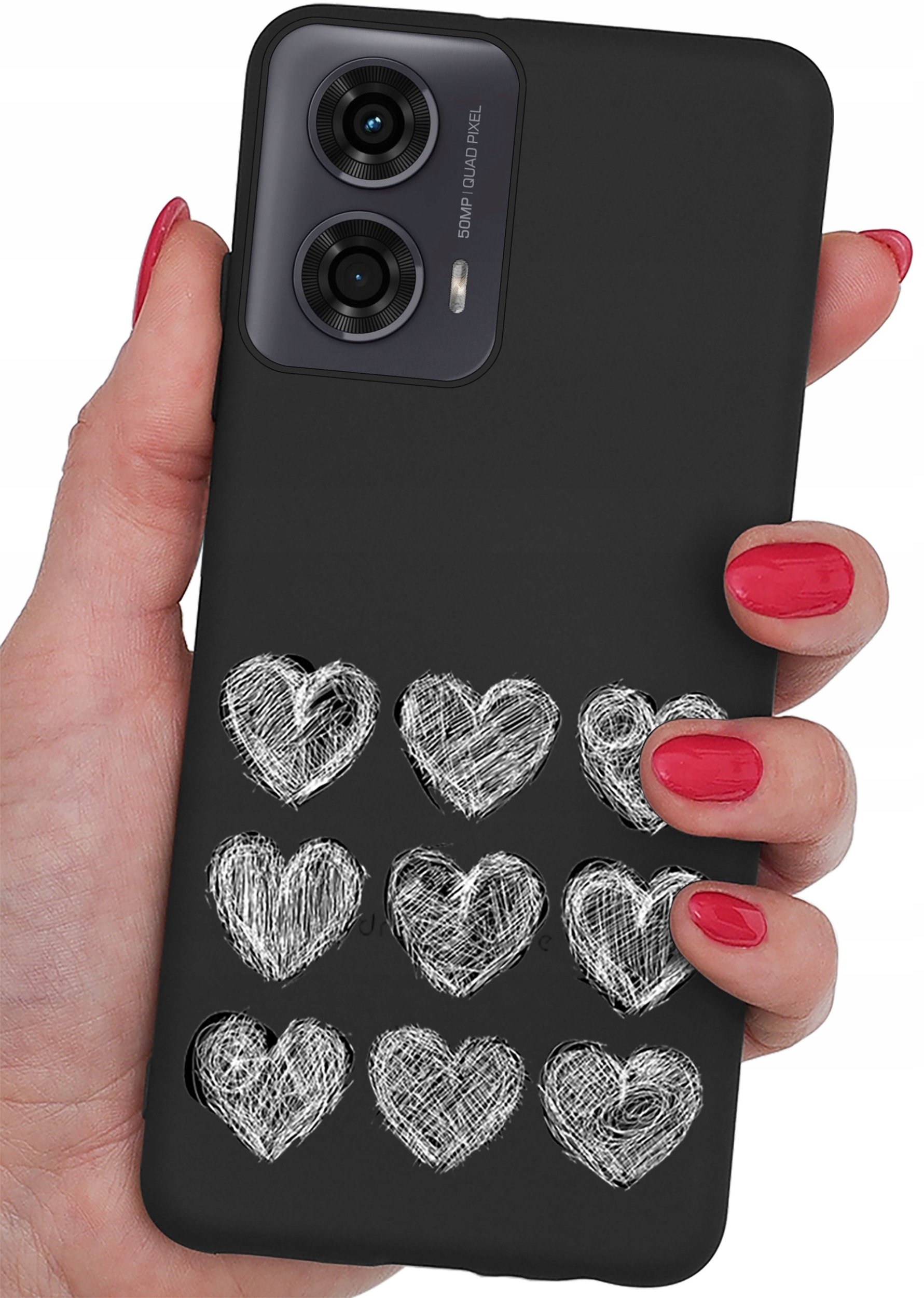 Etui do Motorola Moto G24 | G24 POWER | G04 CASE WZORY MATT PLECKI + SZKŁO