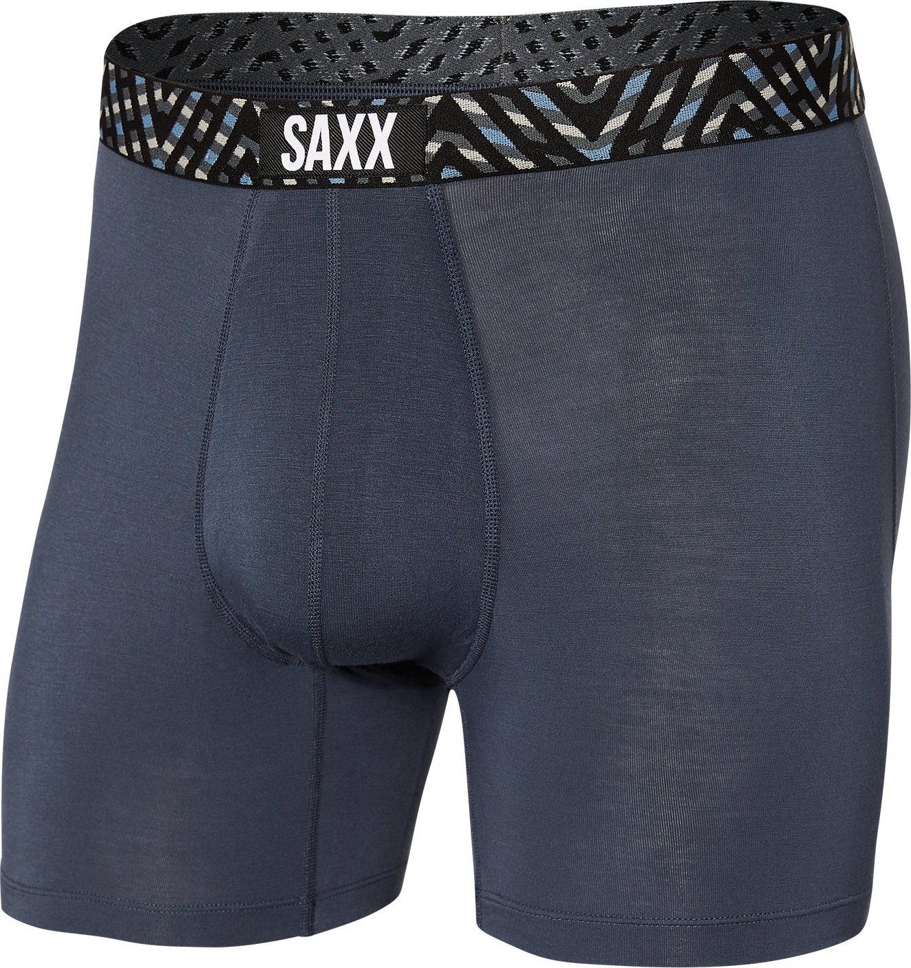 SAXX Bokserki męskie SAXX VIBE BOXER BRIEF INDIA INK/AMAZE-ZING WB S