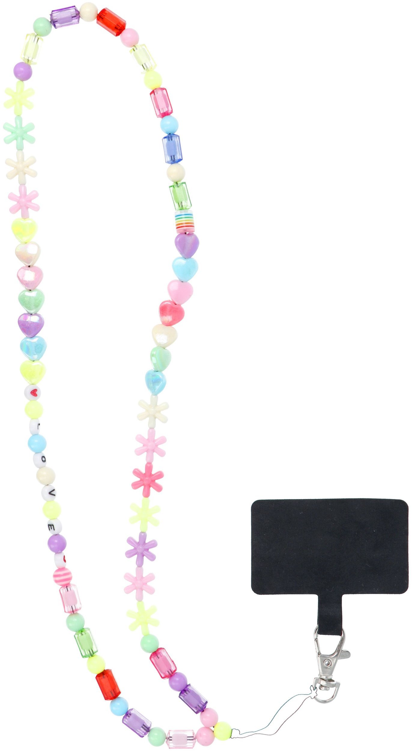 Smycz do telefonu, Zawieszka do telefonu - PIXIE / długość sznura 68cm (34cm w pętli) / na szyję - gwiazdki