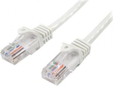 StarTech RJ-45/RJ-45, kat. 5e, U/UTP, 10m, biały (45PAT10MWH)