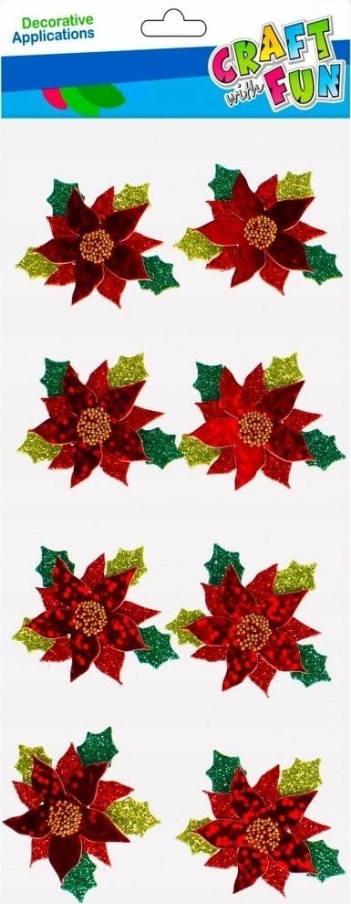 Craft with Fun OZDOBA BN NAKLEJKI 3D GWIAZDA BETL 8SZT CF12/288