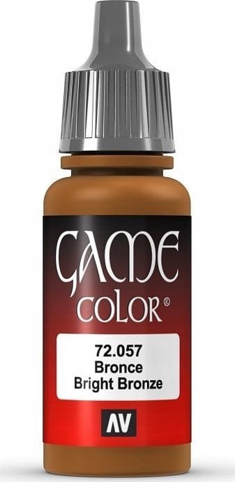 Vallejo Vallejo: 72.057 - Game Color - Metallic - Bright Bronze (18 ml)