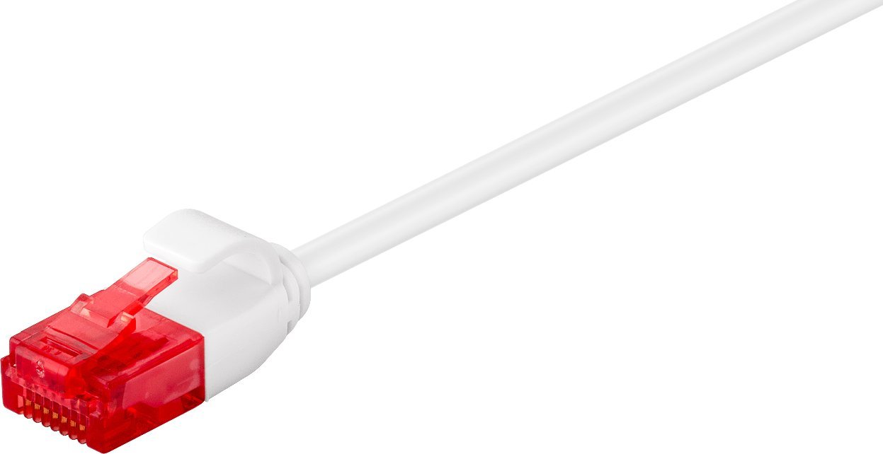 MicroConnect U/UTP CAT6A Slim 0.5M White